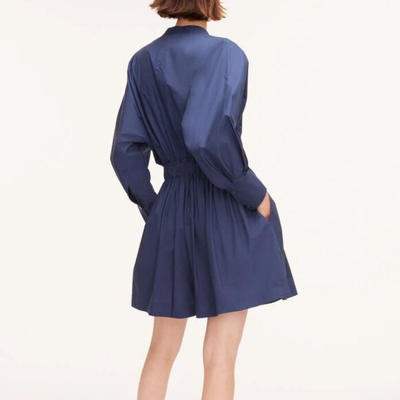 Rebecca Taylor Poplin Long Sleeve Romper NWT in Royal Blue - Size M - MSRP $325 - Picture 2 of 3